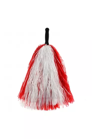 Pompon bia�o-czerwony