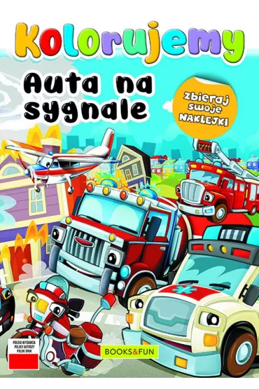 Auta na sygnale. Kolorujemy