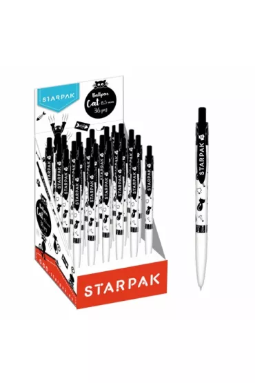 Starpak D�ugopis automatyczny Cat 36 szt.