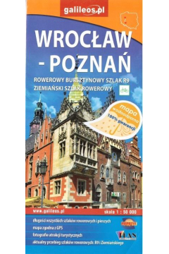 Mapa wodoodporna rowerowa - Wrocaw/Pozna