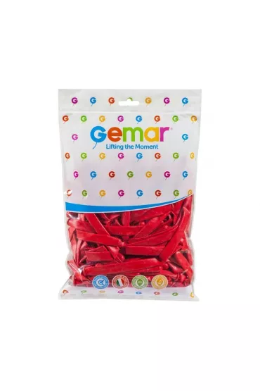 Gemar Balony rurki w�oskie czerwone 7.5cm