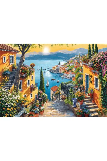 Puzzle 1500 el. Nadmorski widok Trefl
