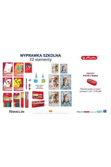 Hamelin Wyprawka szkolna 22 elementy. Herlitz