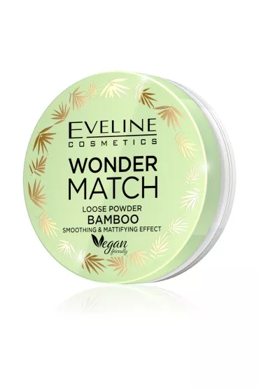 Eveline Cosmetics Wonder Match Loose Powder Bamboo puder sypki bambusowy wyg�adzaj�co-matuj�cy 6 g