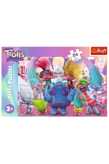 Puzzle maxi 24 el. W �wiecie Trolli Trefl