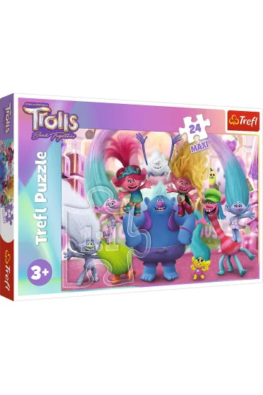 Puzzle maxi 24 el. W �wiecie Trolli Trefl