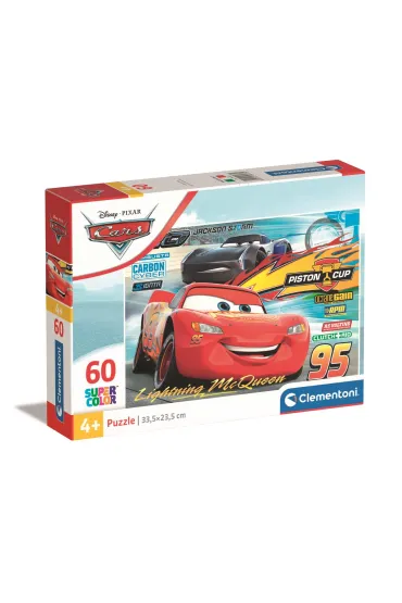 Puzzle 60 el. SuperColor. Cars Clementoni