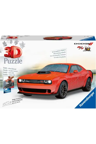 Puzzle 165 el. 3D Pojazdy: Dodge Challenger R/T Scat Pack Widebody