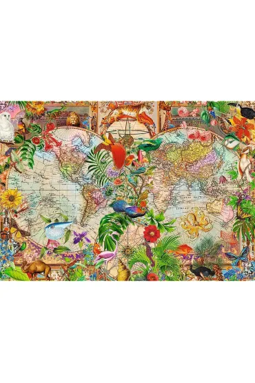 Puzzle 1000 el. Antyczna mapa �wiata Trefl