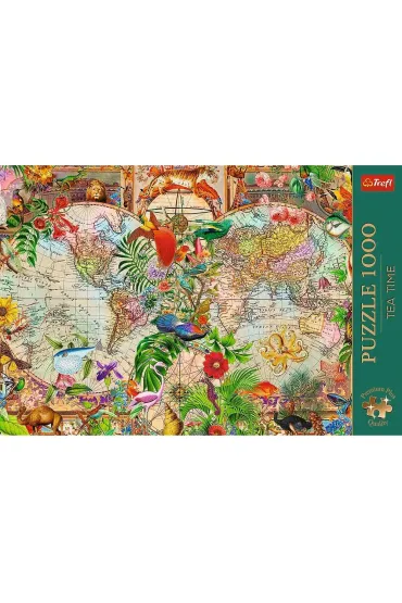 Puzzle 1000 el. Antyczna mapa �wiata Trefl