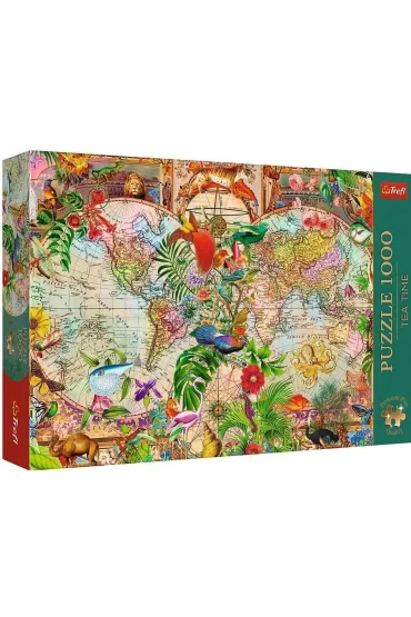 Puzzle 1000 el. Antyczna mapa �wiata Trefl