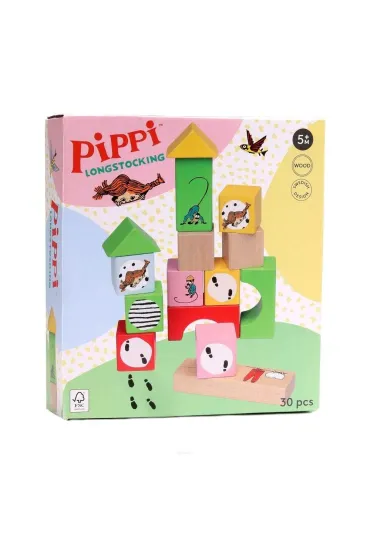 Klocki drewniane Pippi