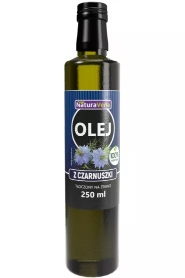 NaturaVena Olej z czarnuszki toczony na zimno 250 ml