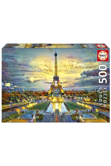 Puzzle 500 el. Wie�a Eiffla, Pary� Educa