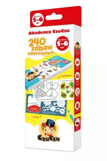 Akademia CzuCzu dla dzieci od 5-6 lat. 240 zabaw edukacyjnych