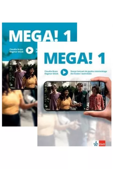Pakiet MEGA! 1. Podr�cznik z zeszytem �wicze� do j�zyka niemieckiego dla lice�w i technik�w - Claudia Brass, Dagmar Gl�ck