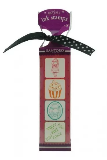 Zestaw stempli z tuszem - Sugar and Spice Santoro
