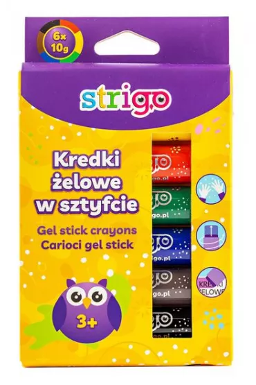 Strigo Kredki �elowe 6 kolor�w