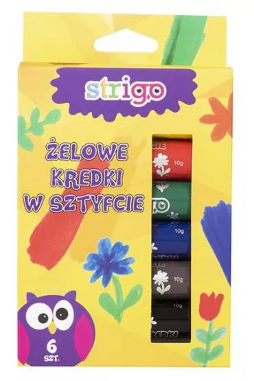 Strigo Kredki �elowe 6 kolor�w