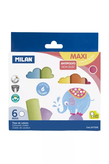 Milan Kreda Maxi okr�g�a 6 kolor�w 6 szt.