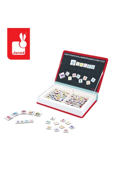 Puzzle Magnetyczna uk�adanka Polski Alfabet Magnetibook Janod