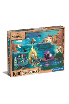 Puzzle 1000 el. Story maps. Maa Syrenka Clementoni