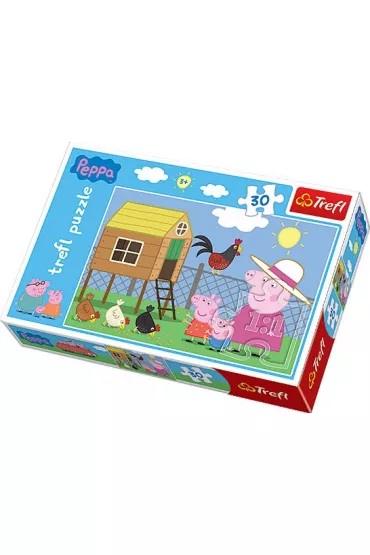 Puzzle 30 el. �winka Peppa. Wizyta w kurniku Trefl