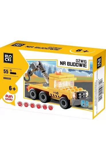 Klocki Na Budowie D�wig Blocki 55elem. 6+ (KB8038)