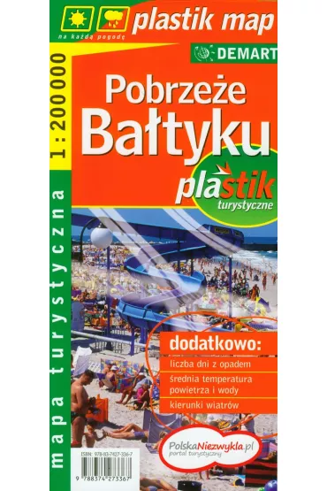 Pobrze�e ba�tyku laminowana mapa turystyczna