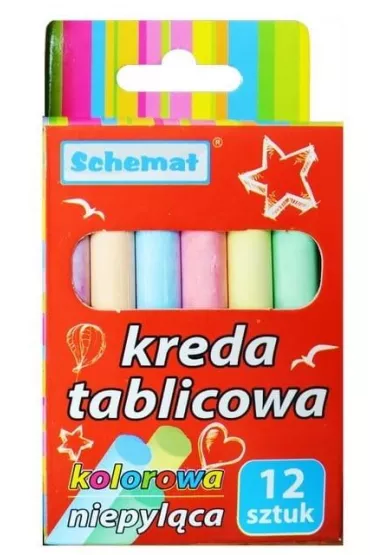 Schemat Kreda tablicowa 12 szt.