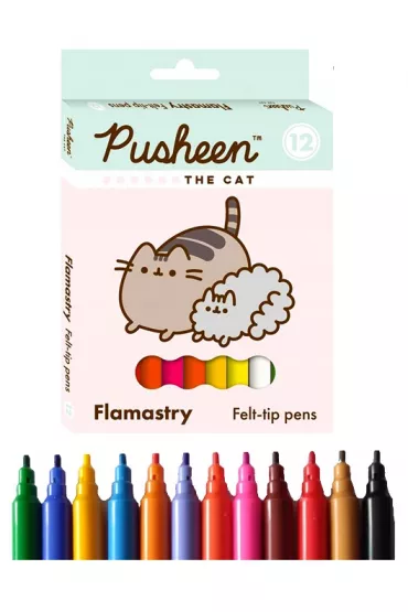 St. Majewski Flamastry Pusheen 12 kolor�w
