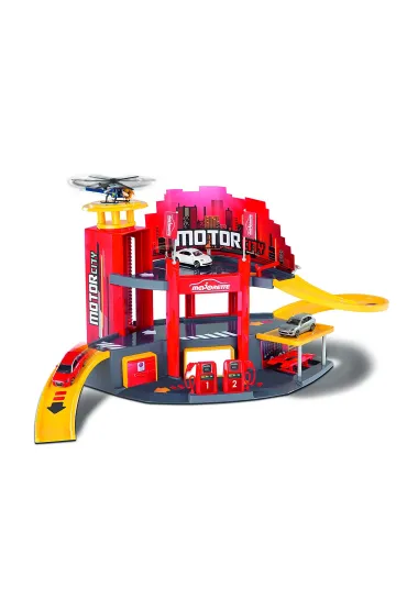 MAJORETTE Gara� Motor City + 1 Samoch�d