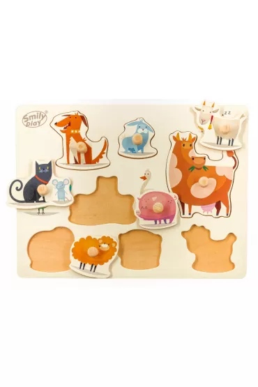 Puzzle Uk�adanka zwierz�ta domowe SPW83804 AN01 Smily Play