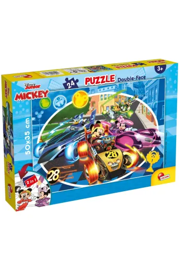 Puzzle dwustronne 24 el. Myszka Miki Lisciani