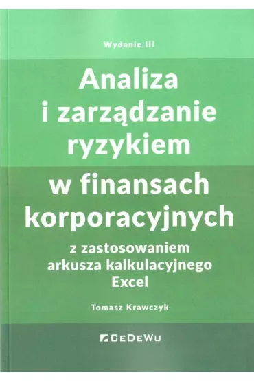 Analiza i zarz�dzanie ryzykiem w finansach.. w.3 - Tomasz Krawczyk