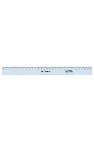 Linijka plastikowa 30cm DONAU trasnsparentna