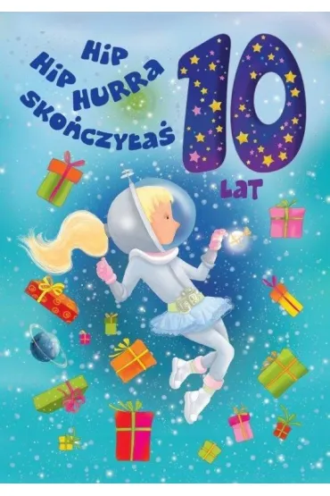 Art Nuvo Karnet 10 urodziny astronautka