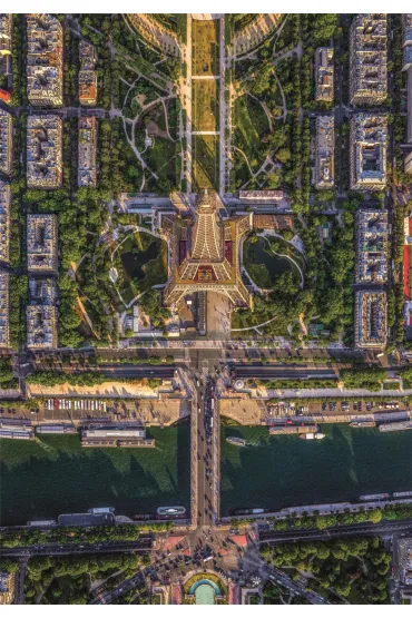 Puzzle 1500 el. Flying Over Paris Clementoni