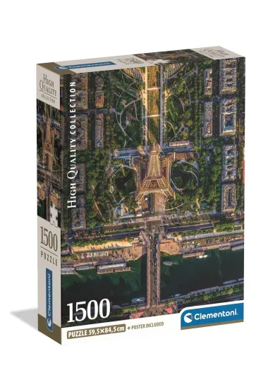 Puzzle 1500 el. Flying Over Paris Clementoni