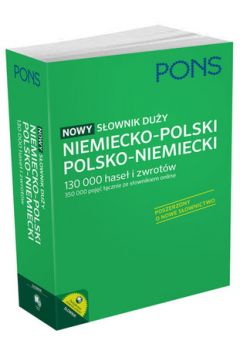 Nowy sownik duy niemiecko-polski, polsko-niemiecki PONS 130 000 hase i zwrotw