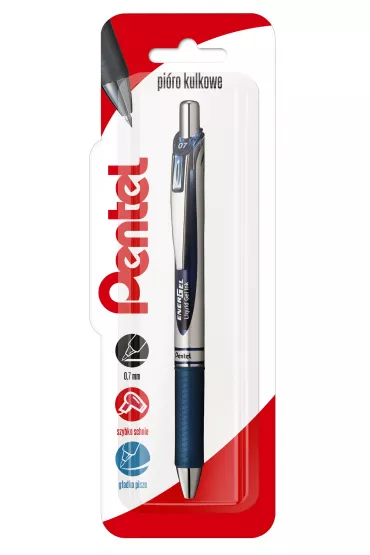 Pentel Pi�ro kulkowe EnerGel BL77 granatowe 0,7mm