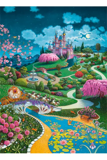 Puzzle 100 el. Cinderella`s Castle Castorland