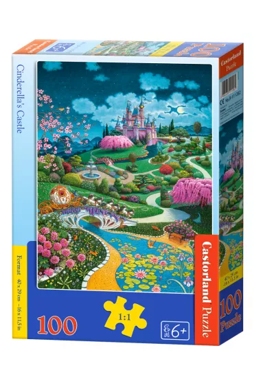Puzzle 100 el. Cinderella`s Castle Castorland