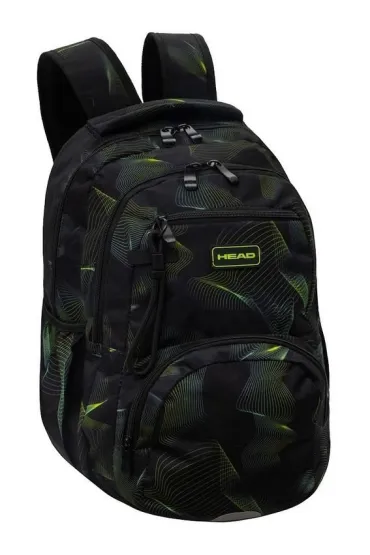 Plecak 44x32x19 3zamki 3kieszenie Head Green Wave ASTRA 502026056