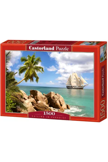 Puzzle 1500 el. Sailing in Paradise Castorland