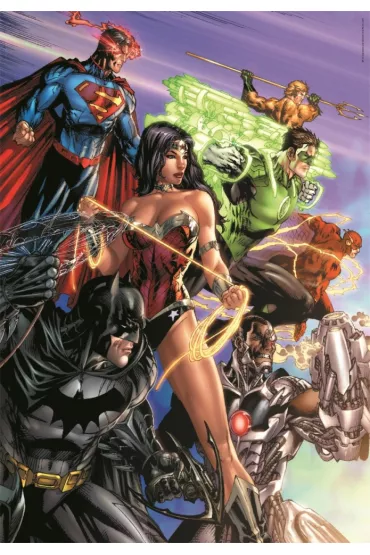 Puzzle 1000 el. Compact Dc Comics Justice League Clementoni