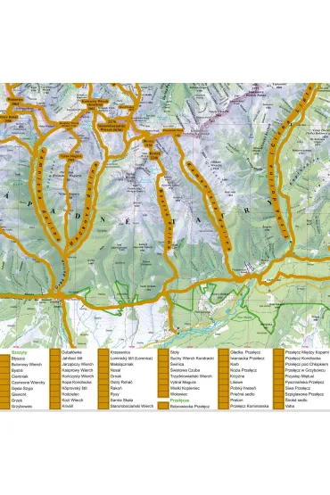 Mapa zdrapka Tatry 1:50 000
