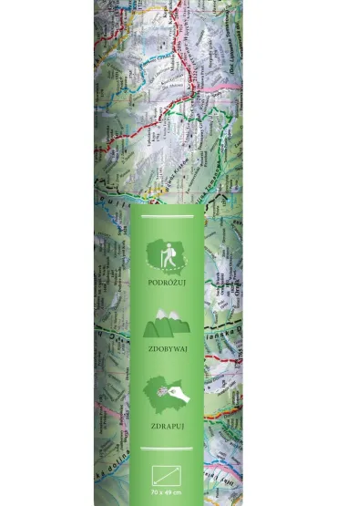 Mapa zdrapka Tatry 1:50 000