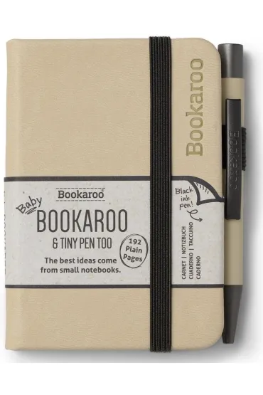 If Bookaroo Notatnik A7 z d�ugopisem - kremowy