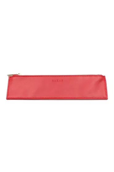Nakabayashi Etui na d�ugopis sk�rzane KAZA-E czerwony